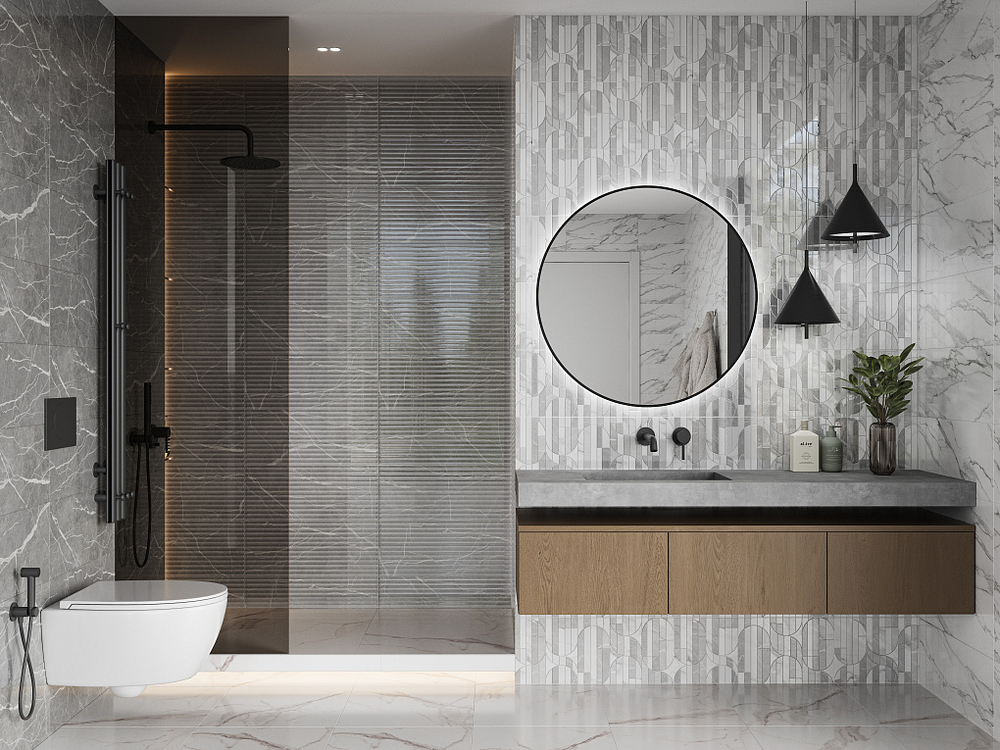 Modello grey wall 04 250х600 (1-й сорт)