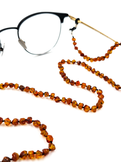 Держатель/Шнурок/Цепочка для очков из натурального калининградского янтаря