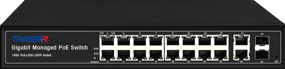 TRASSIR TR-NS24202S-300-16PoE Сетевое оборудование