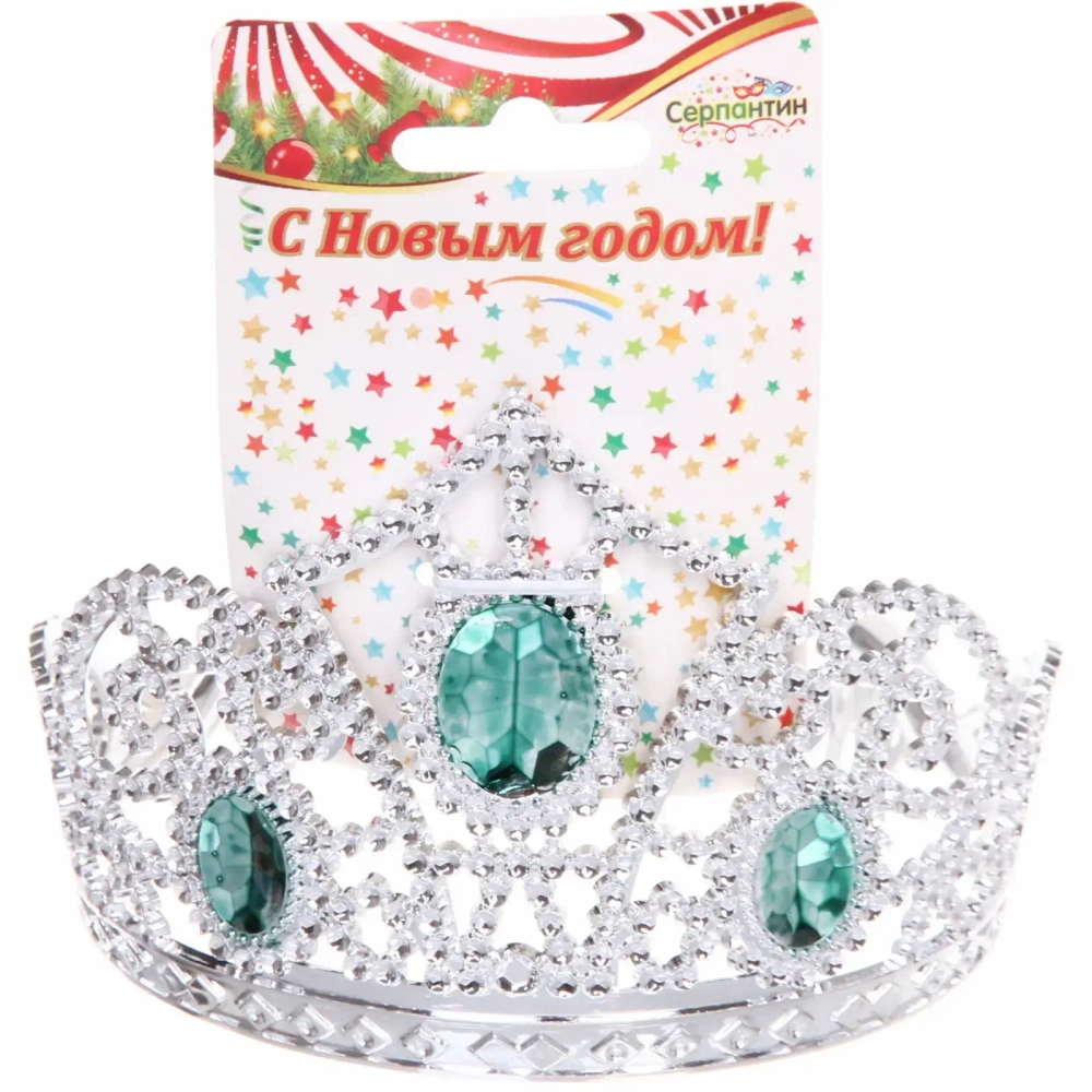 Корона карнавальная «Драгоценные камни», цвета в ассортименте