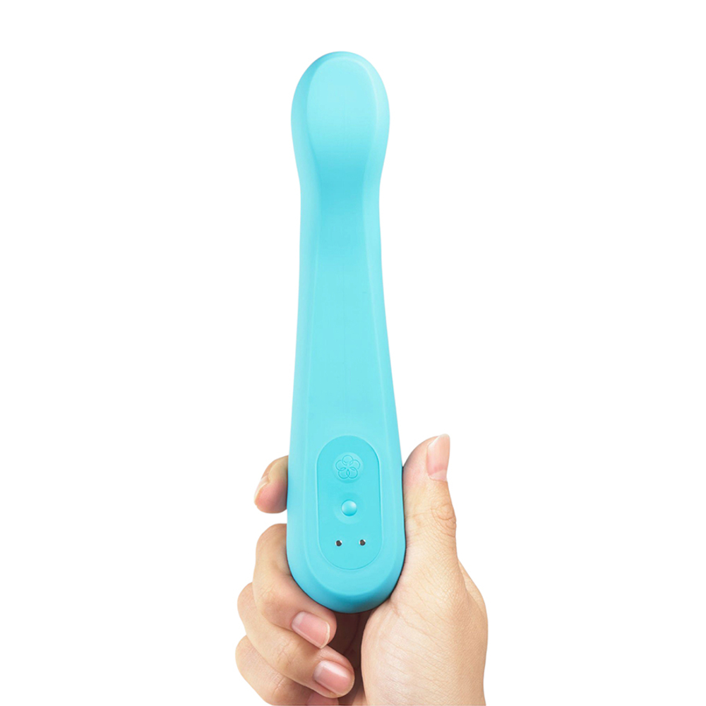 Голубой вибратор 18см для стимуляции зоны G Iroha Fit+ Aonami SMF-01