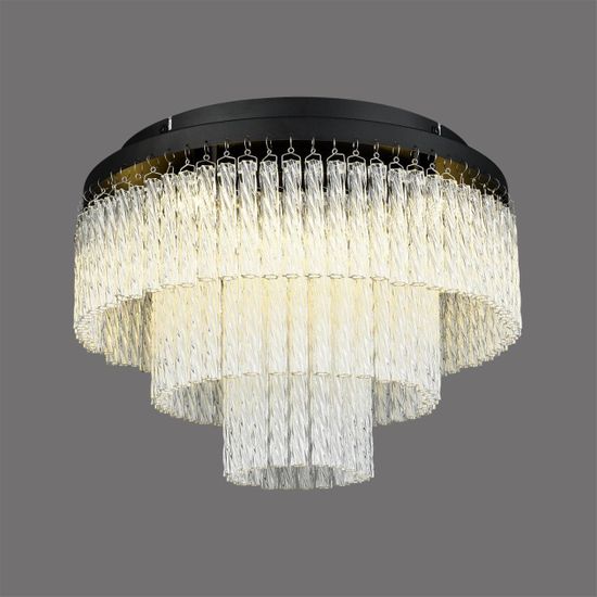 6576/11CR CLASSI LN24 черный/прозрачный/металл/стекло Люстра потолочная G9 11*20W 220V SPIRALS