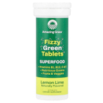 Amazing Grass, Fizzy Green Tablets, Superfood, лимон и лайм, 10 таблеток