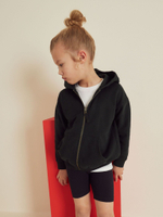 Толстовка с капюшоном на молнии для девочки Next 198-020, Черный