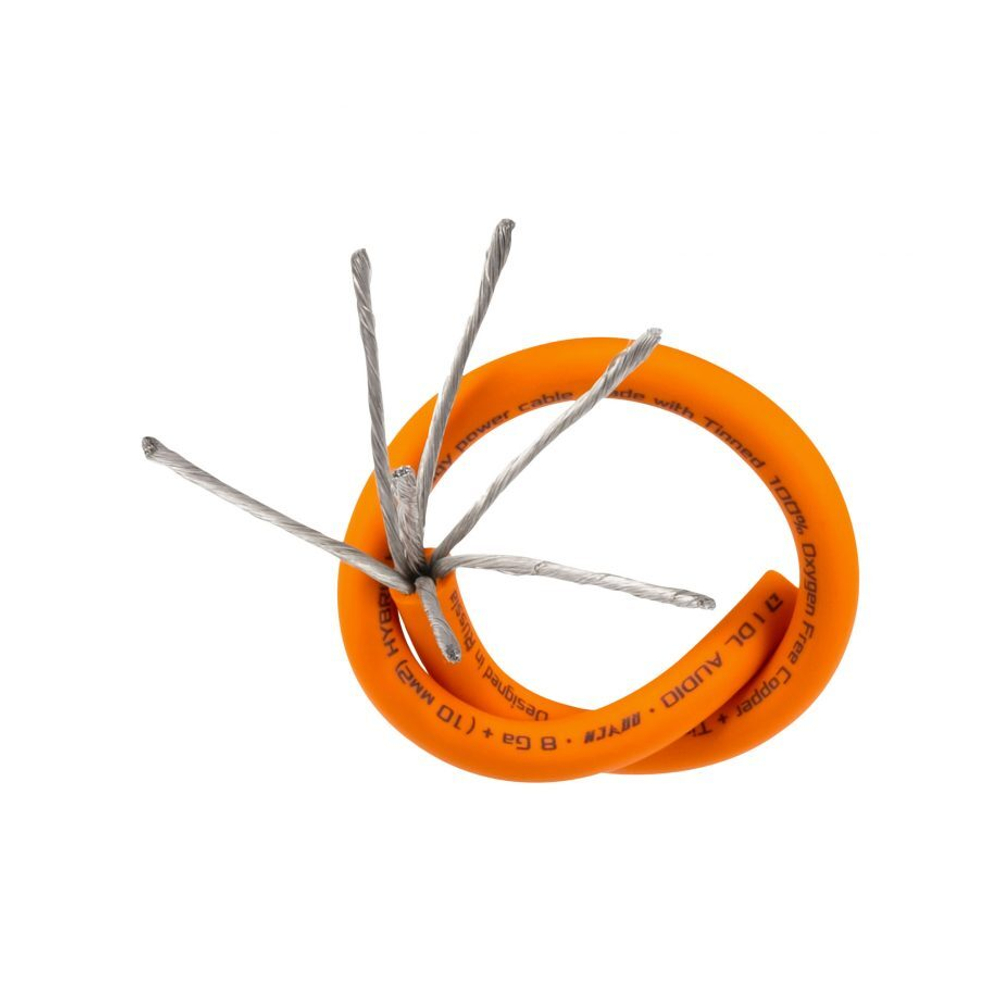DL Audio Raven Power Cable 8 Ga Orange | Кабель силовой медный луженый 8GA (8.35 кв.мм.) – купить за 180 ₽ | 2 Колонки.Ру - Гипермаркет автозвука