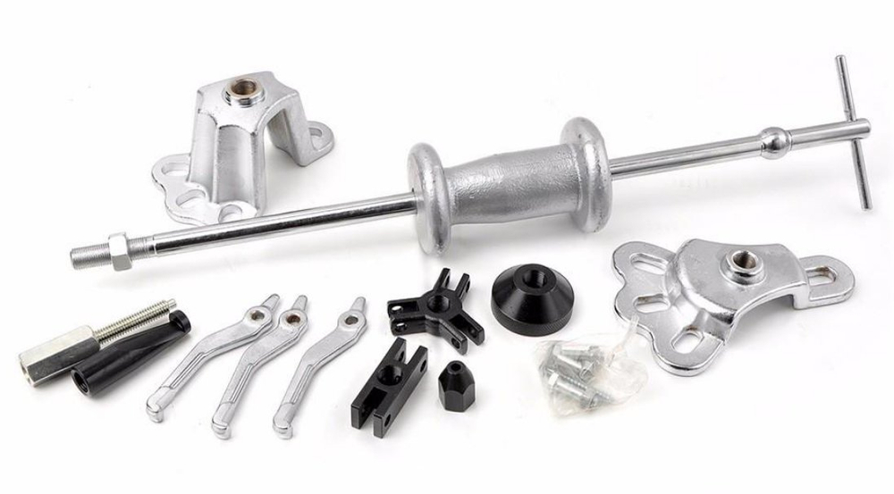 Съемник с обратным молотком универсальный, набор 16 предметов