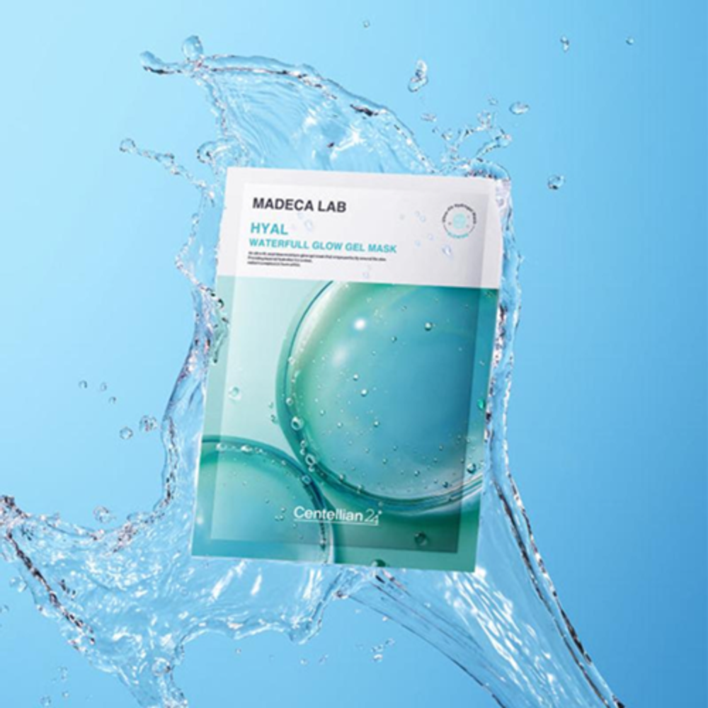 Centellian24 Маска гелевая для обезвоженной кожи - Madeca hyal waterfull glow gel mask, 22мл