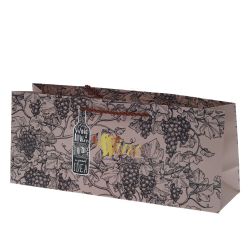 GAEM Пакет подарочный для бутылок (бумага 210г/м2, блок 12шт), L37 W10 H15,5 см, 4в.