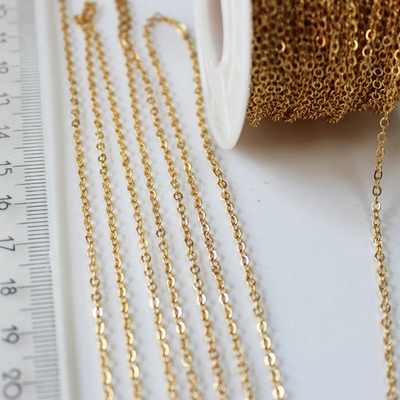 Цепь люкс позолота 2мм (10СМ)