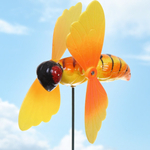 Штекер садовый "Чудо пчелка" 12*15*60см желтый
