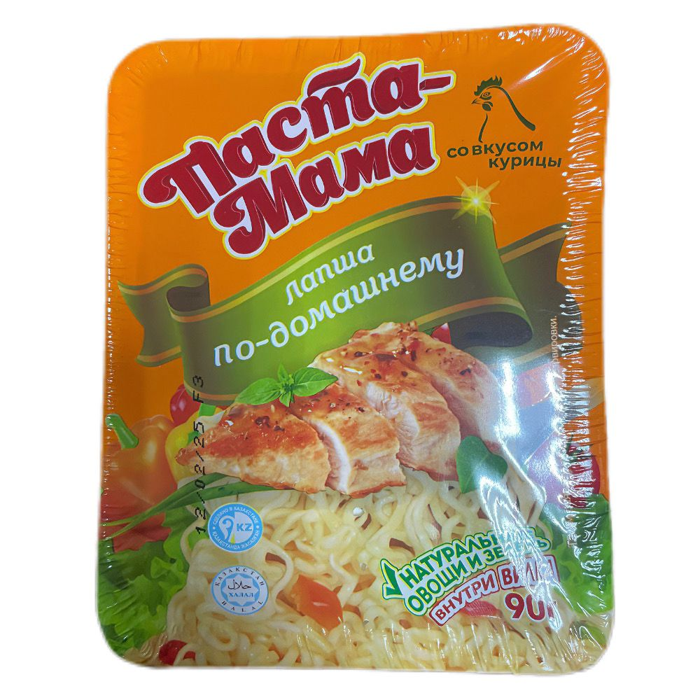 Лапша Паста Мама со вкусом курицы в чашке 90 гр