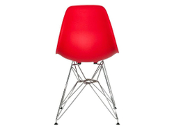 Стул  Tuscany в стиле Eames красный /хром