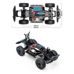 Радиоуправляемый краулер HB Fierce Tiger (47 см, 4WD, 1:10) - HB-ZP1006 серый