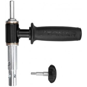 Адаптер универсальный усиленный АШ-25У с латунными втулками (d выходного вала 19/22мм, ручка) Тонар