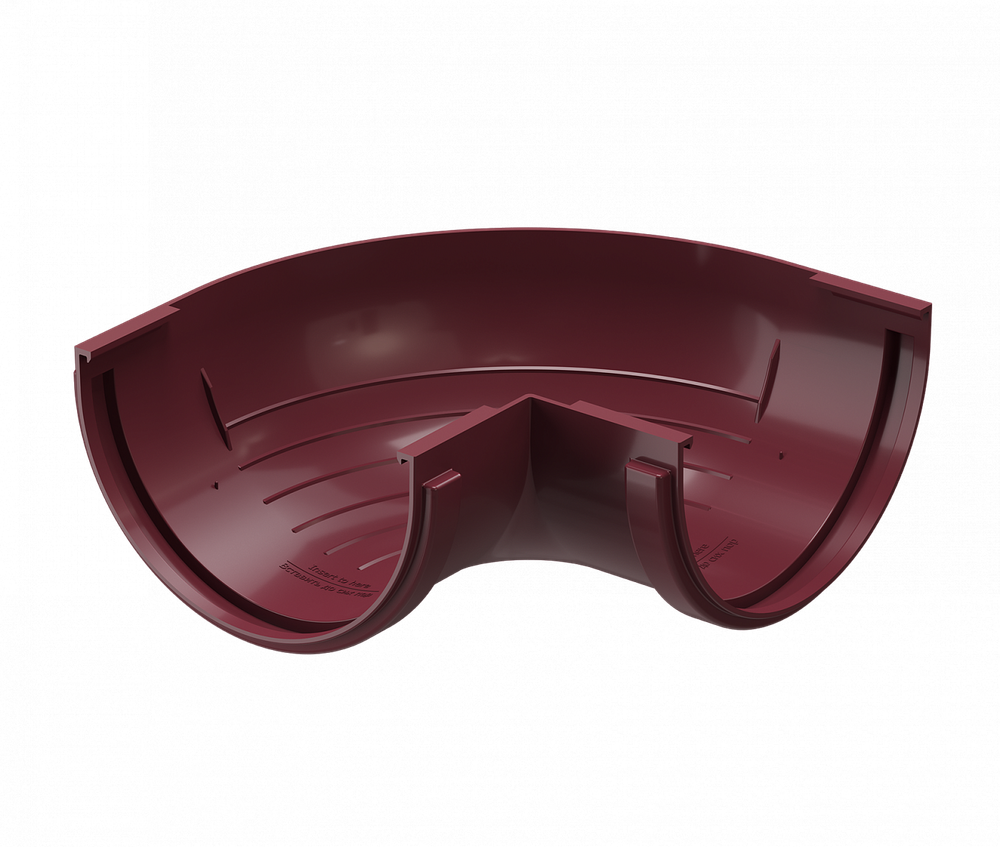 Döcke STANDARD Угловой элемент внешний 120 мм * 90˚ (Красный 3005)