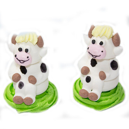 Сахарные фигурки объемные КОРОВА, 1 шт