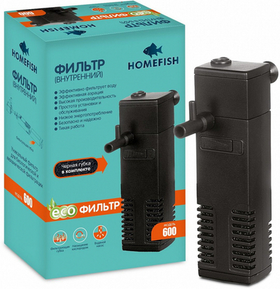 HOMEFISH фильтр для аквариума 600 4 Вт, 300 л/ч, 60 л