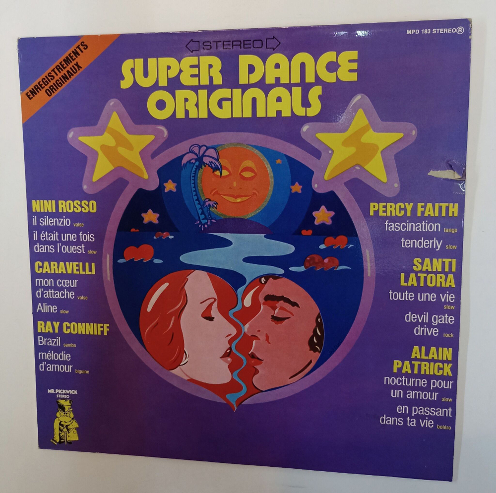 Винтажная виниловая пластинка LP Сборник Super Dance Originals (France 1975)