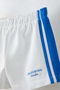 ZARA ШОРТЫ С ЛАМПАСАМИ, БЕЛЫЙ