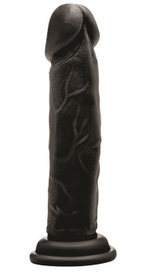 Чёрный фаллоимитатор Realistic Cock 8 (Цвет: черный)