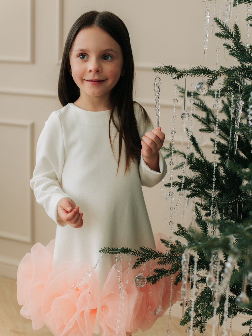 Платье "Rose", Молоко