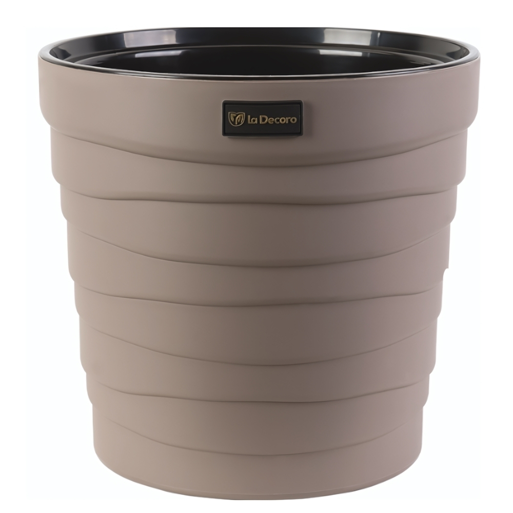 Кашпо "Бархан" со вставкой (12л) Цв. Мокачино
