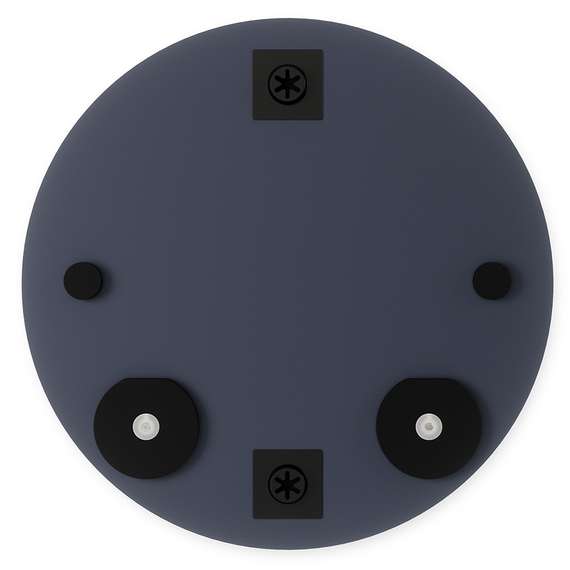 Зеркало с полочками Perch Ø60 см латунь