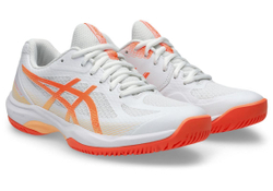 Женские кроссовки для бадминтона/сквоша Asics Court Hunter FF - white/vivid coral