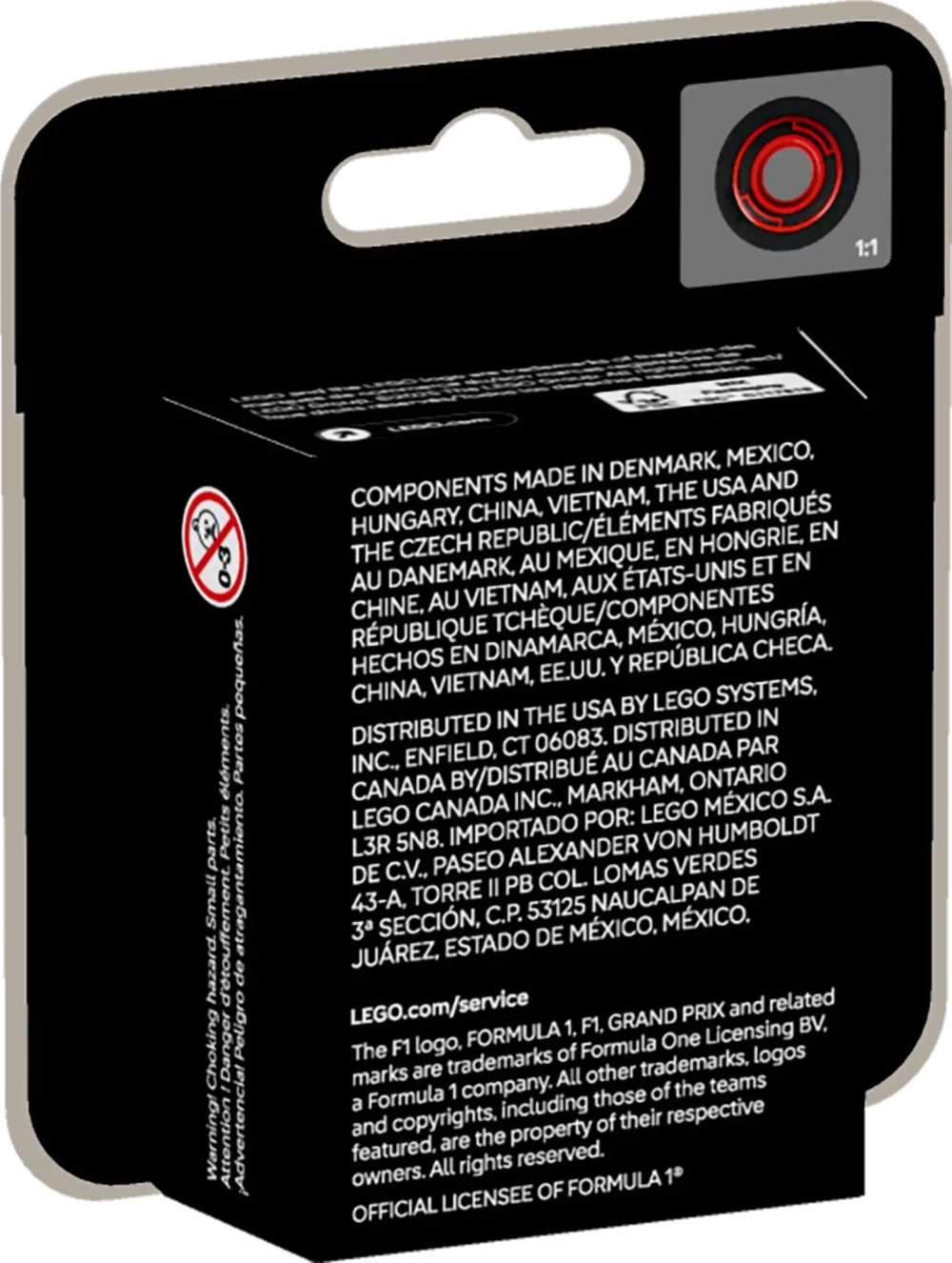 Конструктор LEGO Formula 1 71049 Коллекционные гоночные автомобили Формулы-1 Случайная машинка