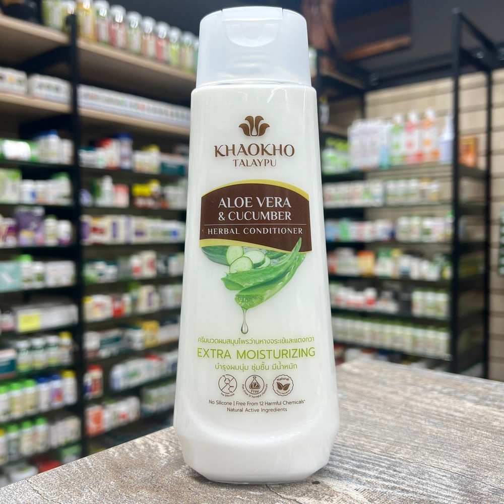 Кондиционер для волос Khaokho Talaypu Aloe Vera & Cucumber Алоэ Вера и Огурец 330 мл