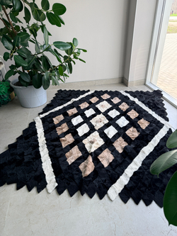 Покрывало меховое ковер из шкуры овчины