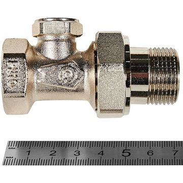 Клапан запорно-балансировочный прямой Rommer 3/4"для радиатора (RVL-0001-100020)