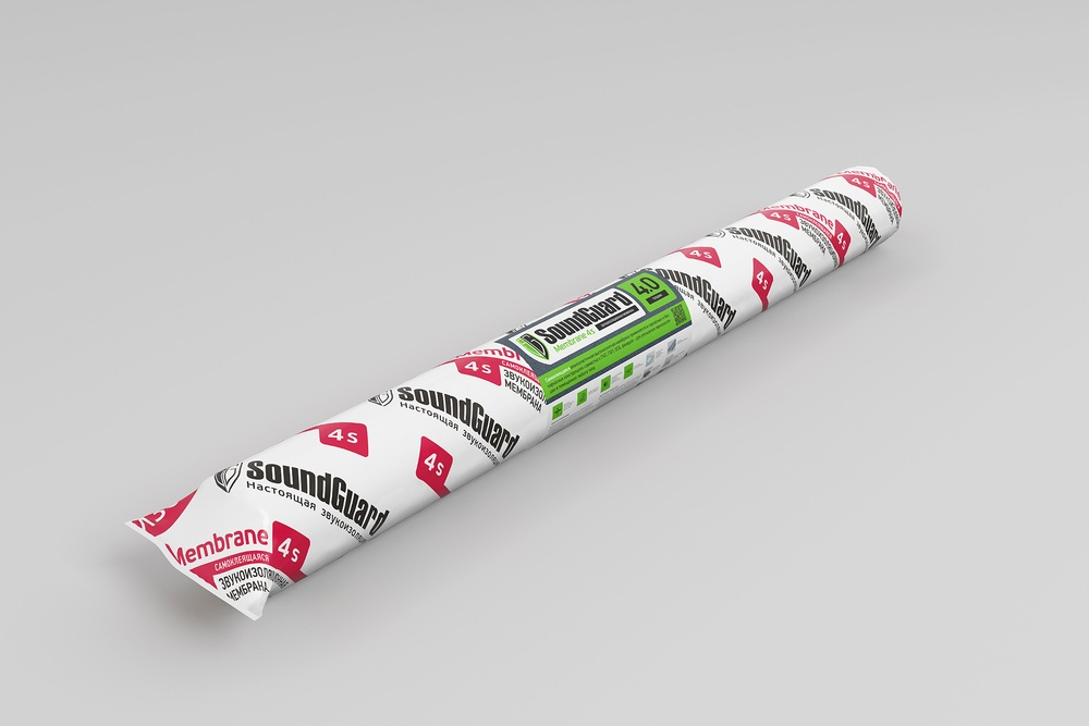 Звукоизоляционная мембрана SoundGuard Membrane 4 S 2500х1200х4 мм