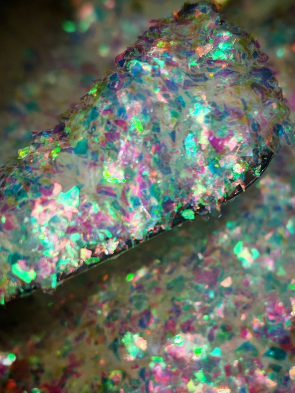 Хлопья - слюда 88717 хамелеон прозрачный - для литья изделий и творчества