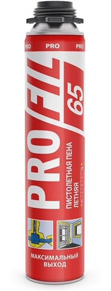 Пена монтажная пистолетная "Soudal" Profil Gun 65 820 мл