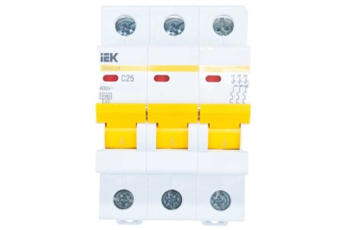 Автоматический выключатель ВА47-29 3Р 25А 4,5кА х-ка С ИЭК