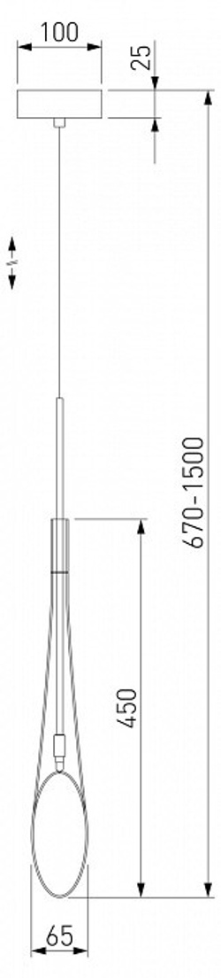 Подвесной светильник Eurosvet Folio 50224/1 прозрачный