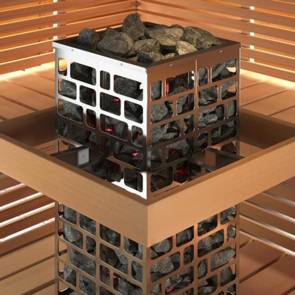 Электрическая печь SAWO Cubos CUB3-75NB-P (7,5 кВт, встроенный пульт управления, нержавейка)