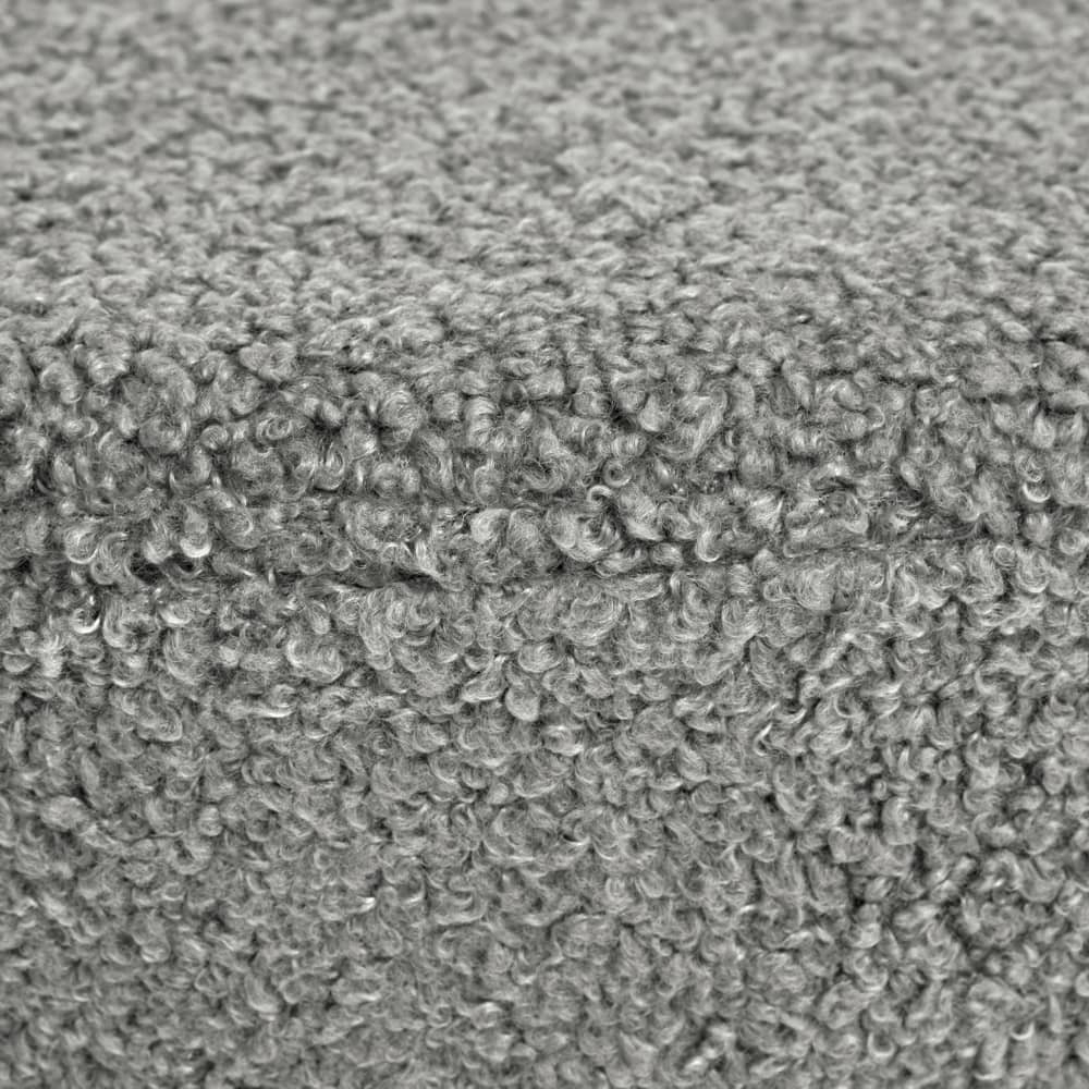 Стул-пуф Otis светло-серый, искусственный мех