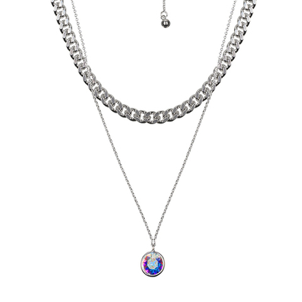 Колье Fiore Luna AB B2402SW-N01.25 BW/S