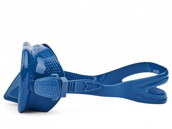 Набор маска+трубка в сумке Sargan Сталкер-Н синий/черный