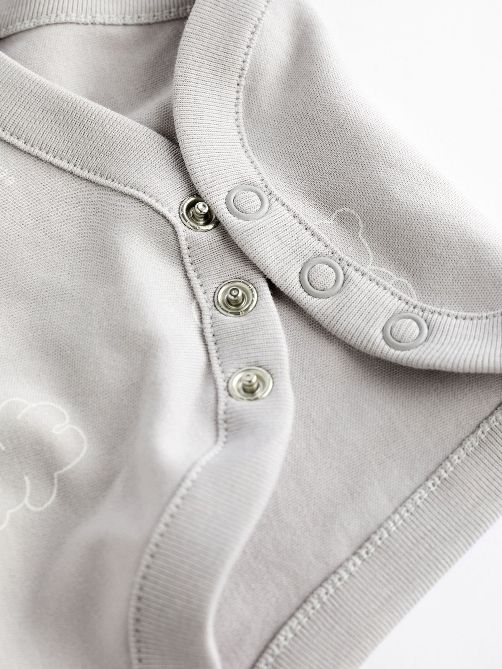 Боди с длинным рукавом для малышей Next K79-966, 5 шт., Белый, Серый