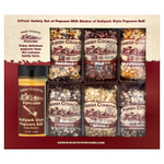Amish Country Popcorn, набор ассорти попкорна с шейкером и солью для попкорна, 7 шт.