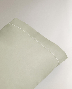 Zara Home - Атласная наволочка с подолом (300 нитей) 50x75 см