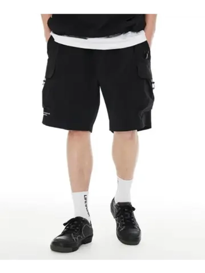 Шорты нейлоновые карго с завязками