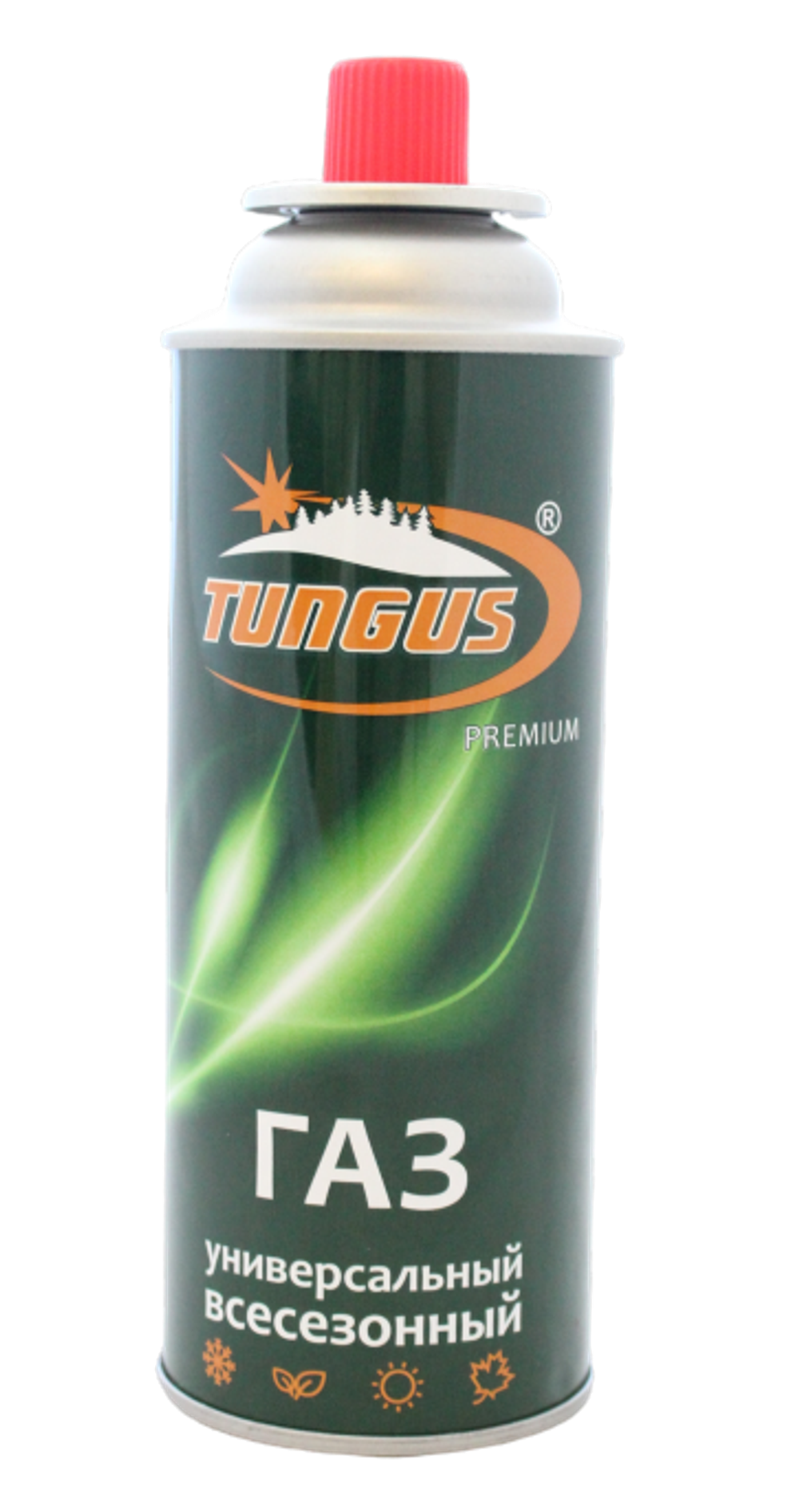 Газовый картридж "Tungus" Premium, 220гр. цанговый,  (всесезонный)