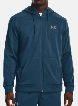 Куртка теннисная Under Armour Men's Armour Fleece Full-Zip - petrol blue/pewter