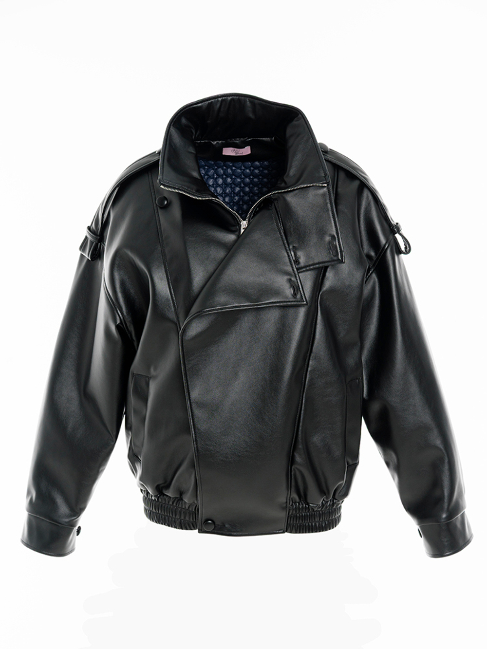 Бомбер из экокожи утепленный