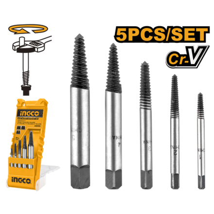 Набор экстракторов INGCO ASE008 5 шт.