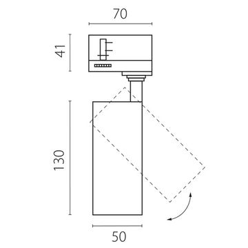 Трехфазный светильник для трековых систем QUATTRO 12W 2700-6000K C4126QT белый с адаптером Canno Pro Lightstar